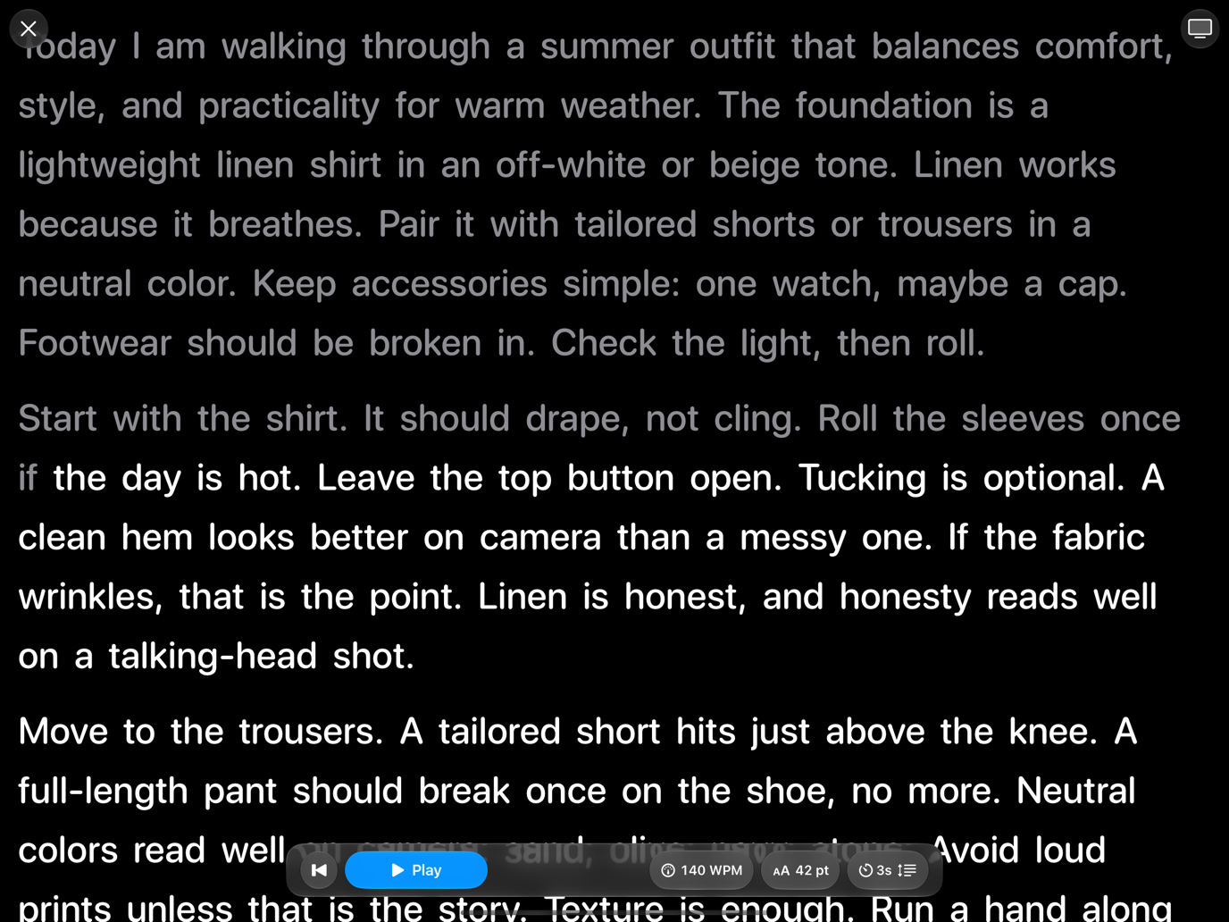 Promptly prompting in landscape on iPad